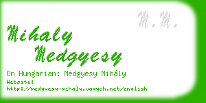 mihaly medgyesy business card